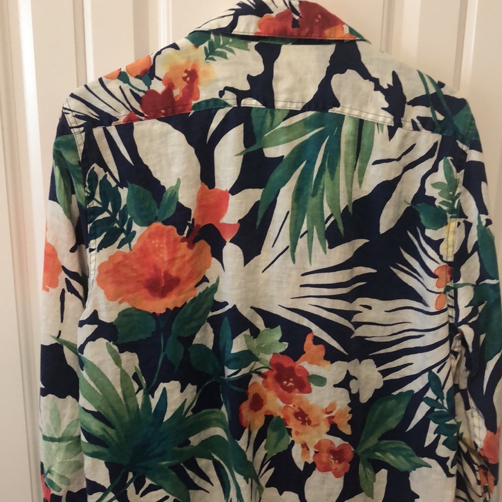 Tommy Bahama L/S Floral Linen Shirt - Picture 7 of 7